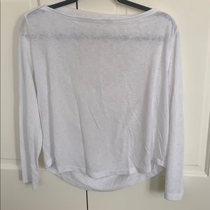 ATHLETA long sleeve w/cutout back